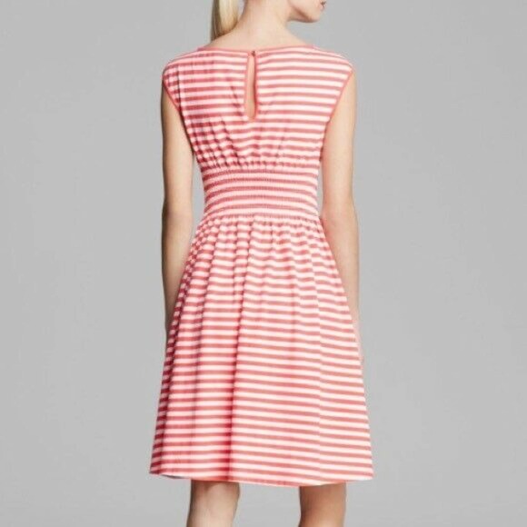 Kate Spade Leora Dress Striped Pink White Cotton 2 - Picture 6 of 7